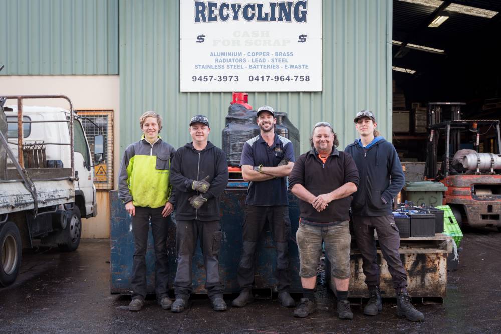 The Collins Recycling Team